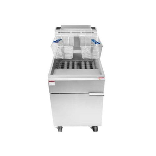 Atosa ATFS-75 CookRite Floor Model Liquid Propane Fryer, 75 lb Capacity